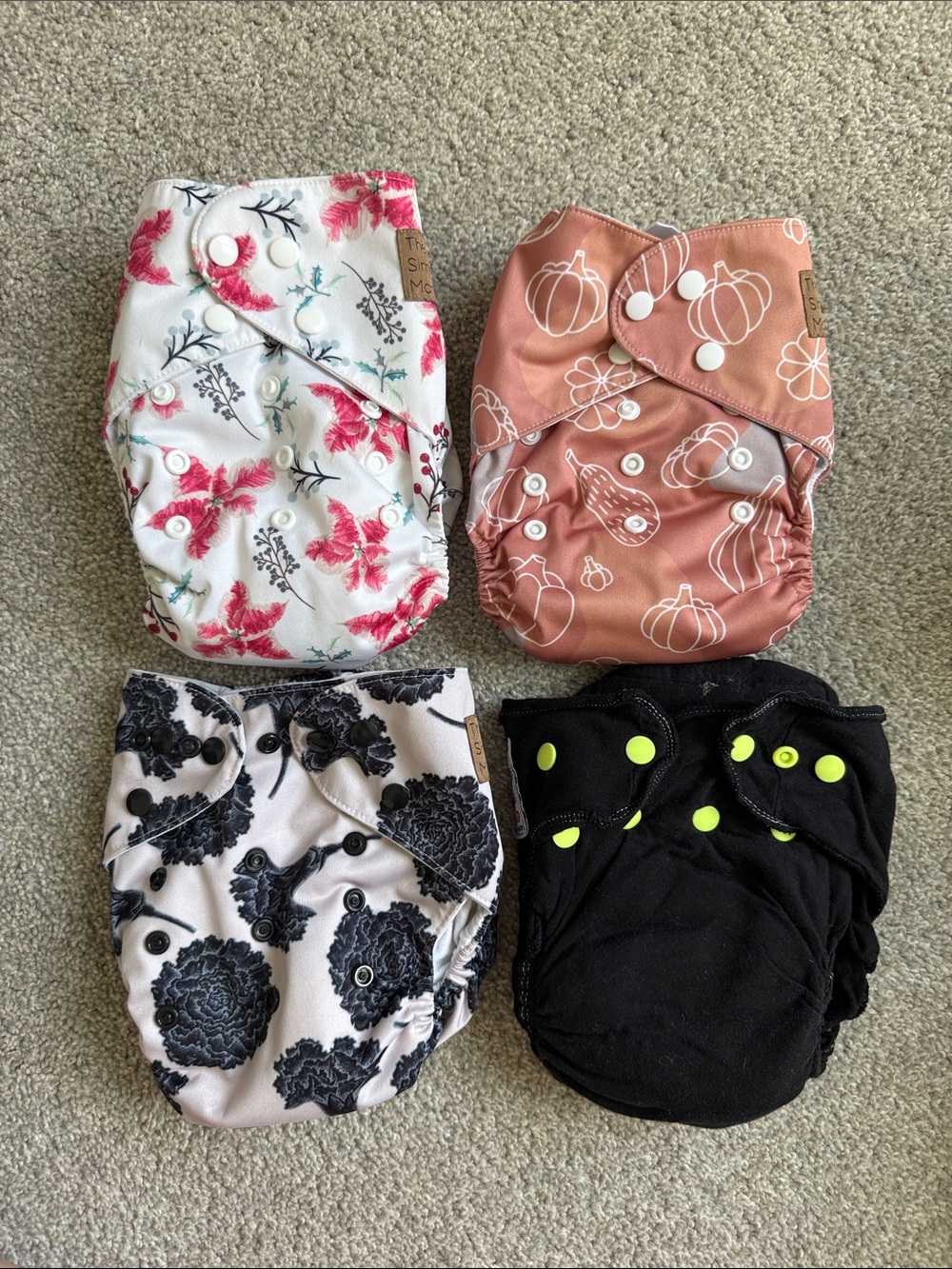 Baby Reusable Cloth Diapers • Fall Designs • Sustainable Baby